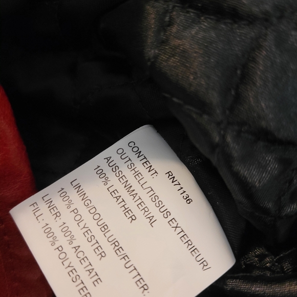 Hein Gericke Leather Motorcycle Jacket Red Black Protective Women's 14 / XL - Picture 9 of 11